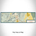 Flat View of Map Custom Lyons Colorado Map Enamel Mug in Woodblock