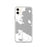 Custom iPhone 11 Mackinac Straits Michigan Map Phone Case in Classic