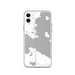 Custom iPhone 11 Mackinac Straits Michigan Map Phone Case in Classic