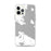 Custom iPhone 12 Pro Max Mackinac Straits Michigan Map Phone Case in Classic