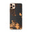 Custom iPhone 11 Pro Max Mackinac Straits Michigan Map Phone Case in Ember