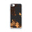 Custom iPhone SE Mackinac Straits Michigan Map Phone Case in Ember