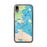 Custom iPhone XR Mackinac Straits Michigan Map Phone Case in Watercolor