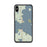 Custom iPhone XS Max Mackinac Straits Michigan Map Phone Case in Woodblock