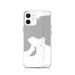 Custom iPhone 12 Mackinaw City Michigan Map Phone Case in Classic