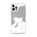 Custom iPhone 12 Pro Max Mackinaw City Michigan Map Phone Case in Classic
