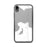 Custom iPhone XR Mackinaw City Michigan Map Phone Case in Classic