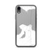 Custom iPhone XR Mackinaw City Michigan Map Phone Case in Classic