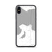 Custom iPhone X/XS Mackinaw City Michigan Map Phone Case in Classic