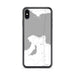 Custom iPhone XS Max Mackinaw City Michigan Map Phone Case in Classic
