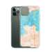 Custom Mackinaw City Michigan Map Phone Case in Watercolor