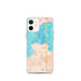 Custom iPhone 12 mini Mackinaw City Michigan Map Phone Case in Watercolor