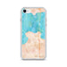 Custom iPhone SE Mackinaw City Michigan Map Phone Case in Watercolor