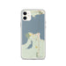 Custom iPhone 11 Mackinaw City Michigan Map Phone Case in Woodblock