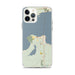 Custom iPhone 12 Pro Max Mackinaw City Michigan Map Phone Case in Woodblock