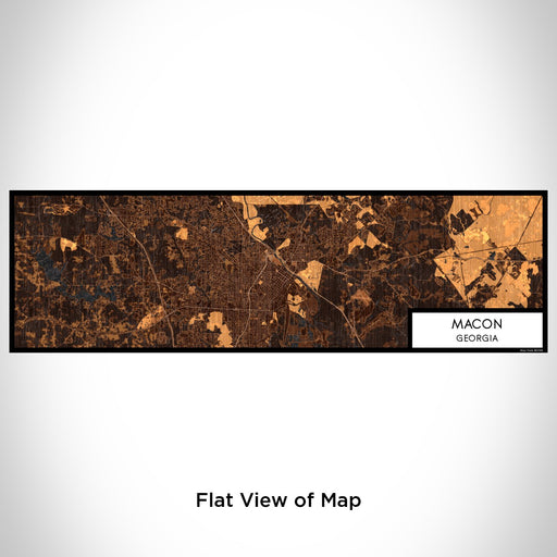 Flat View of Map Custom Macon Georgia Map Enamel Mug in Ember