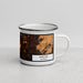 Right View Custom Macon Georgia Map Enamel Mug in Ember