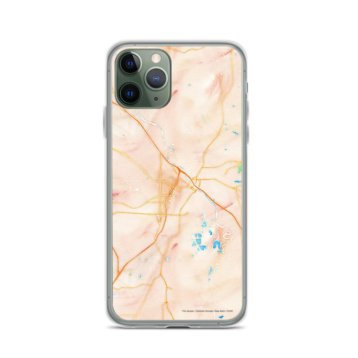 Custom Macon Georgia Map Phone Case in Watercolor