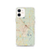 Custom Macon Georgia Map iPhone 12 Phone Case in Woodblock