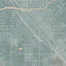 Madera California Map Print in Afternoon Style Zoomed In Close Up Showing Details