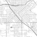 Madera California Map Print in Classic Style Zoomed In Close Up Showing Details