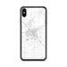 Custom iPhone XS Max Madera California Map Phone Case in Classic