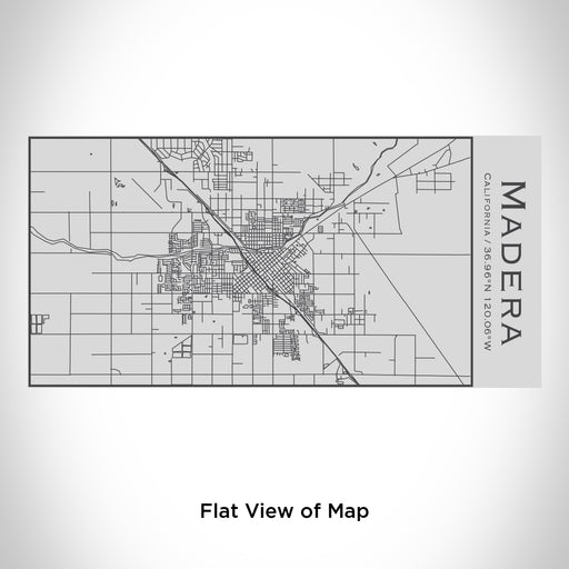 Rendered View of Madera California Map Engraving on 17oz Stainless Steel Insulated Cola Bottle