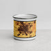 Front View Custom Madera California Map Enamel Mug in Ember