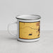 Left View Custom Madera California Map Enamel Mug in Ember