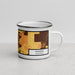 Right View Custom Madera California Map Enamel Mug in Ember