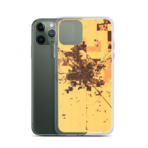 Custom Madera California Map Phone Case in Ember