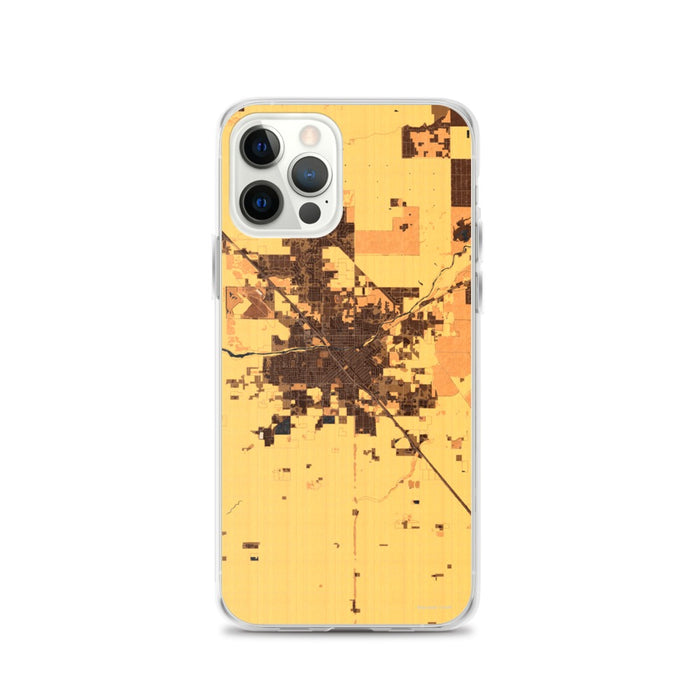 Custom iPhone 12 Pro Madera California Map Phone Case in Ember