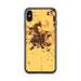 Custom iPhone X/XS Madera California Map Phone Case in Ember