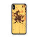 Custom iPhone XS Max Madera California Map Phone Case in Ember