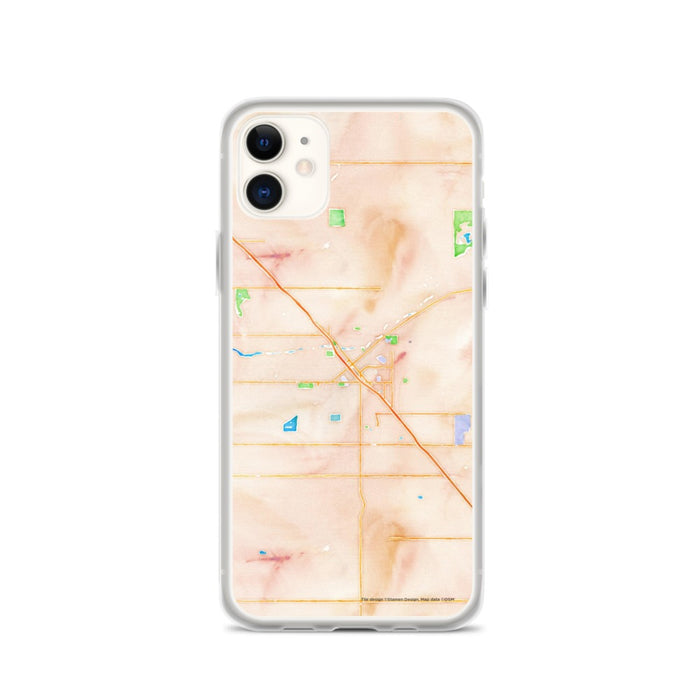 Custom iPhone 11 Madera California Map Phone Case in Watercolor