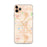Custom iPhone 11 Pro Max Madera California Map Phone Case in Watercolor