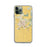 Custom iPhone 11 Pro Madera California Map Phone Case in Woodblock