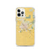 Custom iPhone 12 Pro Madera California Map Phone Case in Woodblock