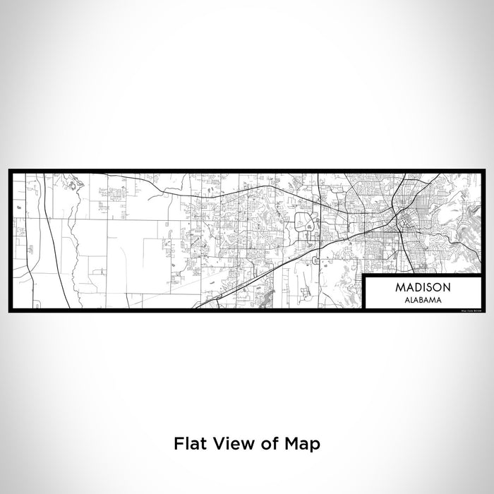 Flat View of Map Custom Madison Alabama Map Enamel Mug in Classic
