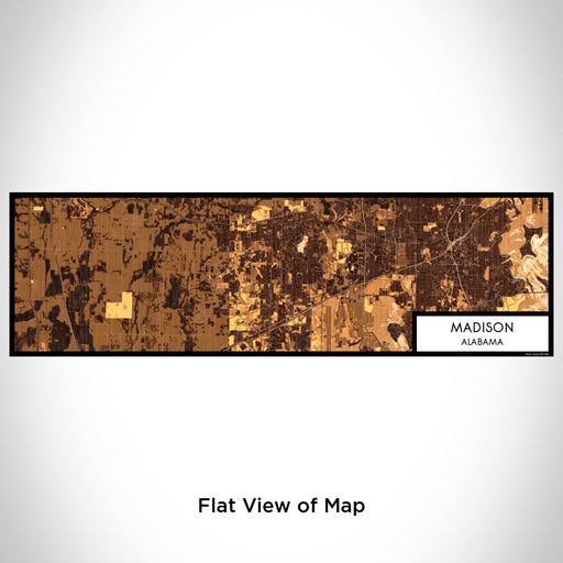 Flat View of Map Custom Madison Alabama Map Enamel Mug in Ember