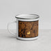 Left View Custom Madison Alabama Map Enamel Mug in Ember