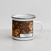 Right View Custom Madison Alabama Map Enamel Mug in Ember
