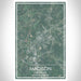 Madison Georgia Map Print Portrait Orientation in Afternoon Style With Shaded Background