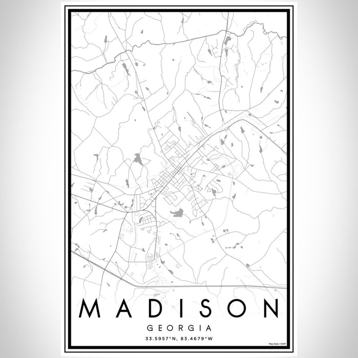 Madison - Georgia Map Print in Classic — JACE Maps