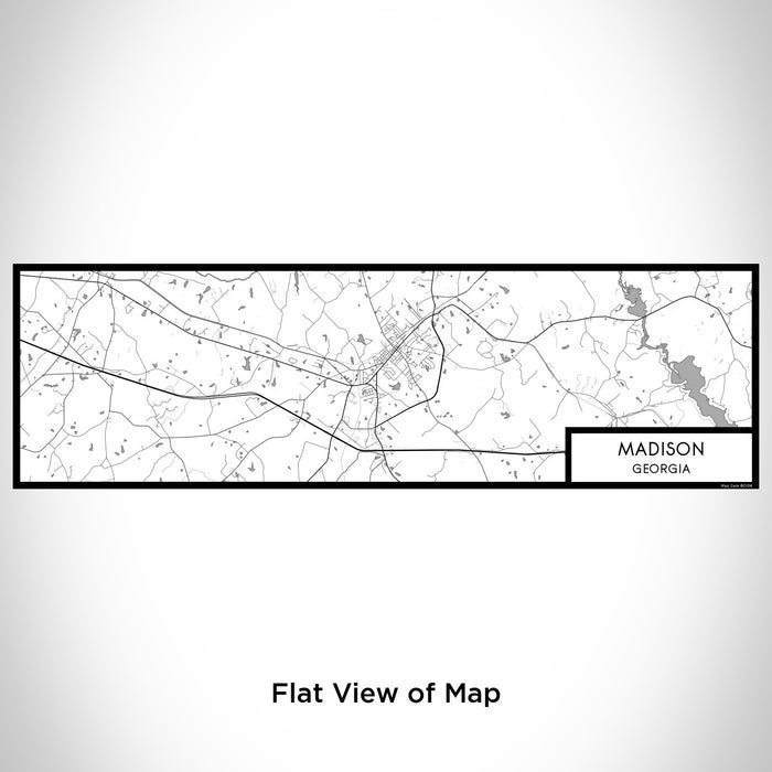 Flat View of Map Custom Madison Georgia Map Enamel Mug in Classic