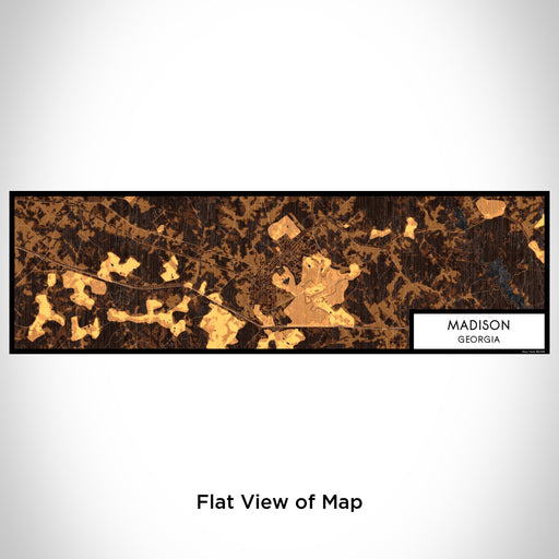 Flat View of Map Custom Madison Georgia Map Enamel Mug in Ember