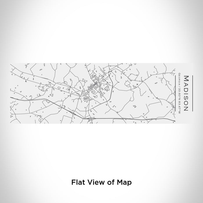 Rendered View of Madison Georgia Map Engraving on 10oz Stainless Steel Insulated Cup with Sliding Lid in White