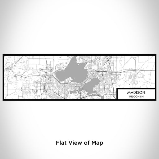 Flat View of Map Custom Madison Wisconsin Map Enamel Mug in Classic