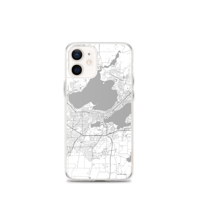 Custom Madison Wisconsin Map iPhone 12 mini Phone Case in Classic