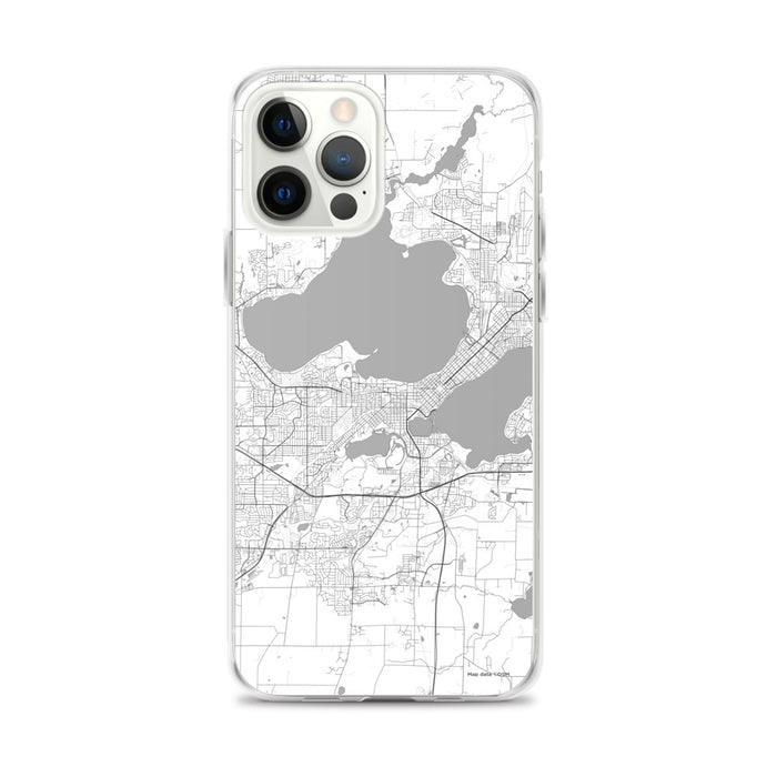 Custom Madison Wisconsin Map iPhone 12 Pro Max Phone Case in Classic